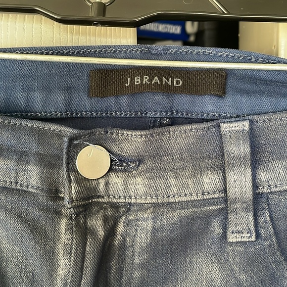 J Brand Blue Skinny Jeans Indigo Shimmer - Picture 3 of 7